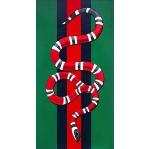 Чехлы ГУЧЧИ для Айфон 14 Плюс (AlphaPrint) (Gucci змия)
