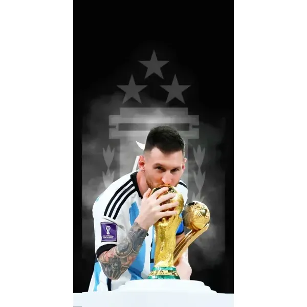 Чехол с принтом «Месси Чемпион» для iPhone 14 Plus