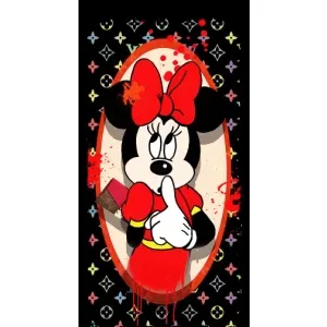 Чехол Disney Mouse iPhone 14 Plus (PREMIUMPrint) (Минни Маус ЛВ)