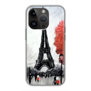 Чехол Эйфелева Башня для iPhone 14 Pro Max - (AlphaPrint) (Башня в Париже)