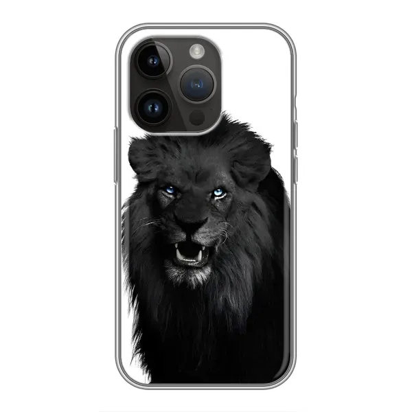 Чохол з принтом «Чорний ЛЕВ» для iPhone 14 Pro Max