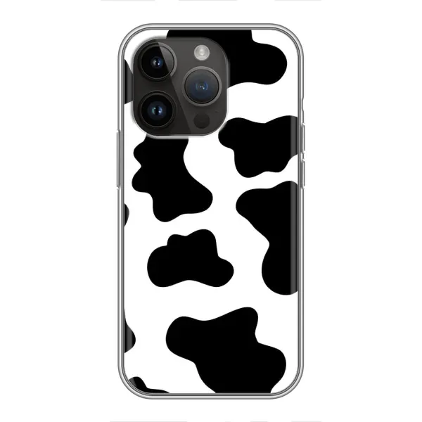 Чохол з принтом «Чорная Буренка» для iPhone 14 Pro Max