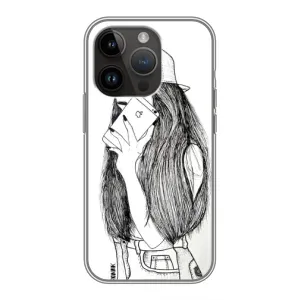 Чехол с печатью для iPhone 14 Pro Max - (Мода) (AlphaPrint) (Фото девочки)