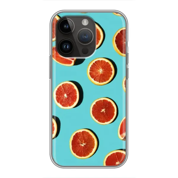 Чохол з принтом «Грейпфрут» для iPhone 14 Pro Max