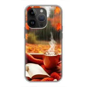 Чохол з унікальним дизайном 'Осінь з кавою' для iPhone 14 Pro Max (Кава і дощ)