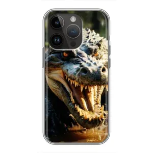 Чохол з картинкою 'Хижаки' для iPhone 14 Pro Max (Небезпечний крокодил)
