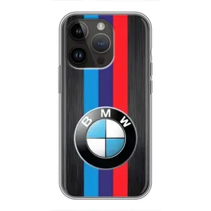Чохол для Епл 14 Про Макс - з принтом БМВ (AlphaPrint) (Лого BMW)