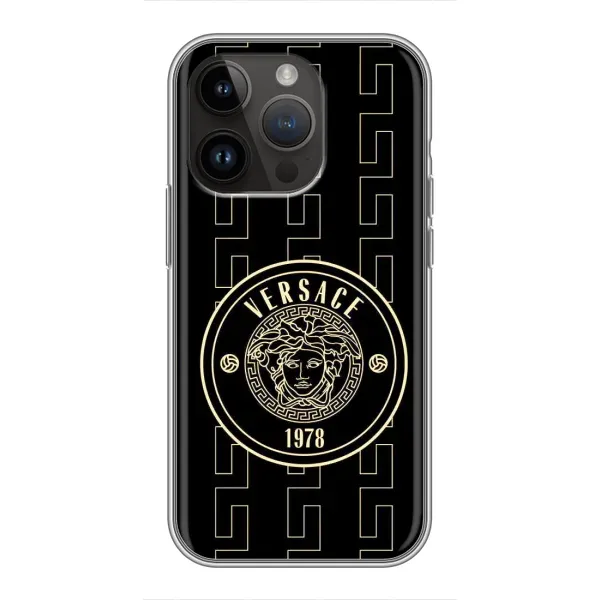 Чохол з принтом «Лого Версаче» для iPhone 14 Pro Max