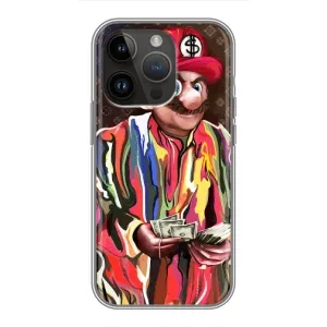 Бренднові Чохли для iPhone 14 Pro Max - (PREMIUMPrint) (Mario LV)