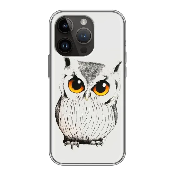 Чохол з принтом «Мила Сова» для iPhone 14 Pro Max
