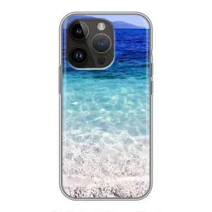 Силиконовый чехол с КАРТИНКАМИ лето для iPhone 14 Pro Max (AlphaPrint) (Море)