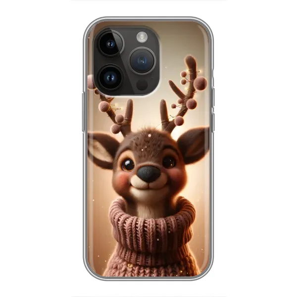 Чохол з принтом «Олень в светрі» для iPhone 14 Pro Max Чохол з принтом «Олень в светрі» для iPhone 14 Pro Max