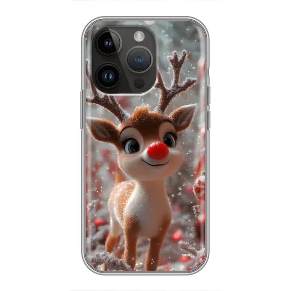 Чохол з принтом «Олень з носом» для iPhone 14 Pro Max Чохол з принтом «Олень з носом» для iPhone 14 Pro Max