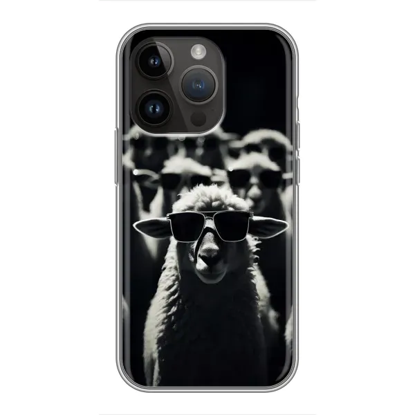 Чохол з принтом «Овечка в окулярах» для iPhone 14 Pro Max