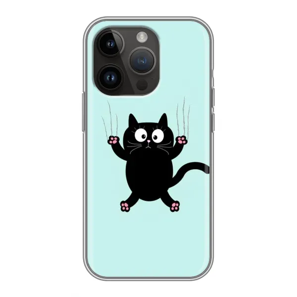 Чохол з принтом «Падаючий кіт» для iPhone 14 Pro Max