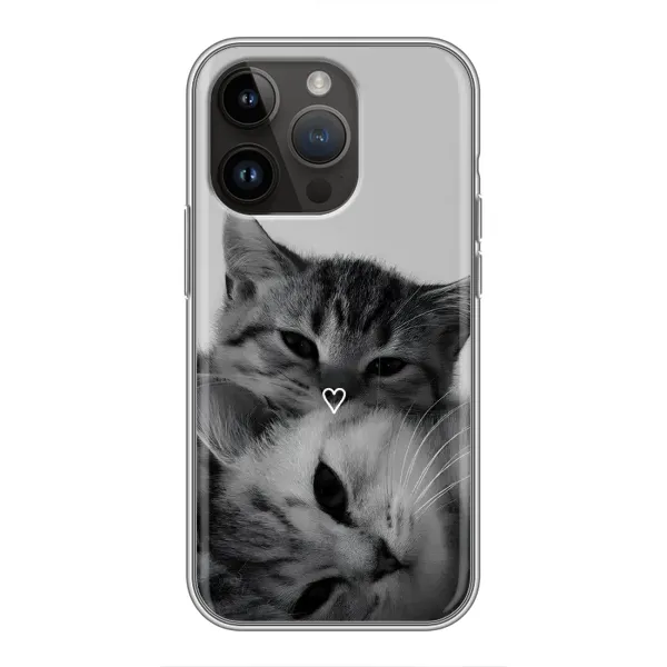 Чохол з принтом «Пара котів» для iPhone 14 Pro Max