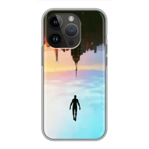 Чехол с человеком пауком для iPhone 14 Pro Max - (AlphaPrint) (Паук человек)