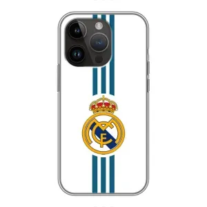 ФК Реал Мадрид чохли для iPhone 14 Pro Max (AlphaPrint) (Реал Мадрид на білому)