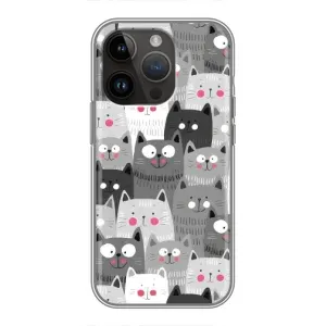 Чохли з Котиками для iPhone 14 Pro Max (VPrint) (Мальовані котики)