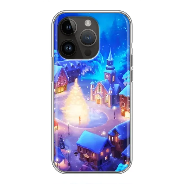 Чехол с принтом «Рождественский город» для iPhone 14 Pro Max