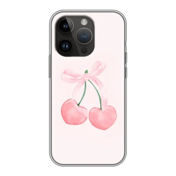 Чохол з принтом «Рожеві вишні» для iPhone 14 Pro Max