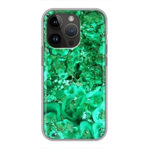 Мраморний чехол на iPhone 14 Pro Max (VPrint) (Салатовий Мрамор)
