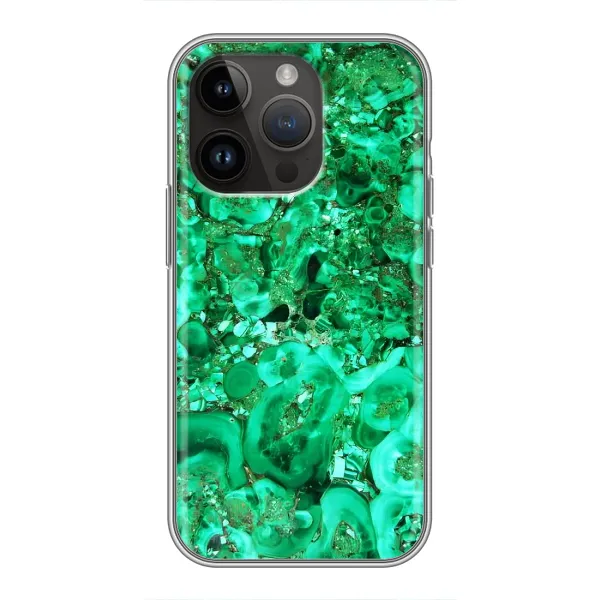 Чохол з принтом «Салатовий Мрамор» для iPhone 14 Pro Max