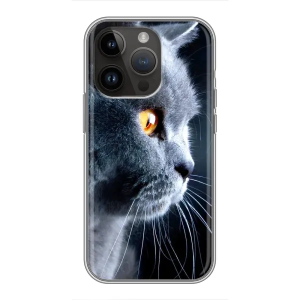 Чохол з принтом «Сірий Кіт» для iPhone 14 Pro Max