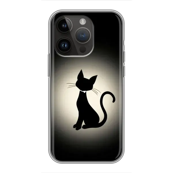 Чохол з принтом «Силует котика» для iPhone 14 Pro Max