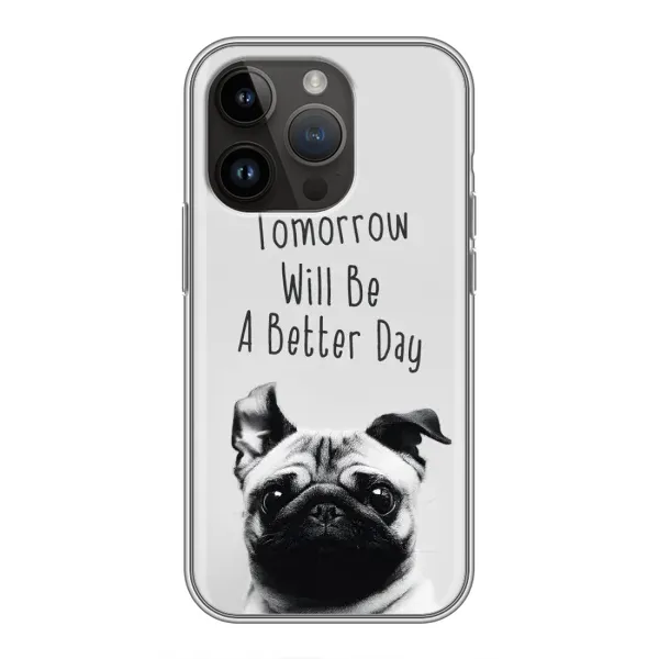 Чохол з принтом «Смішний Мопс» для iPhone 14 Pro Max