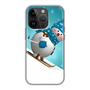 Чохол з принтом «Сніговик на лижах» для iPhone 14 Pro Max