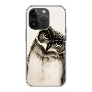 Чохол з пташками на iPhone 14 Pro Max (VPrint) (Сова)