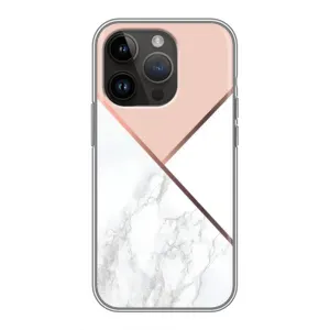 Мраморний чехол на iPhone 14 Pro Max (VPrint) (Тройний мрамор)