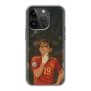 Чехол с футболистом Ламин Ямаль iPhone 14 Pro Max (Ямаль аниме)