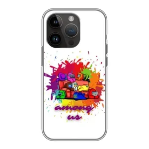 Чехол Амонг Ас для iPhone 14 Pro Max (AlphaPrint) (Яркий АмонгАс)