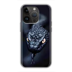 Чохол з картинкою 'Хижаки' для iPhone 14 Pro Max (Чорна змія)