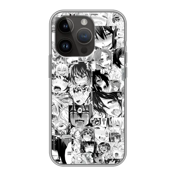 Чехол с принтом «Ahegao manga» для iPhone 14 Pro