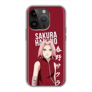 Чехлы Персонажи Аниме Наруто для iPhone 14 Pro (AlphaPrint) (Аниме Сакура)
