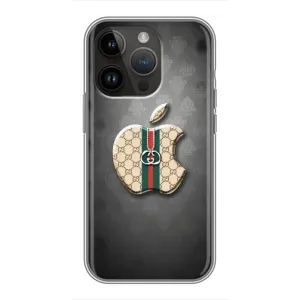 Чехол с принтом «Apple gucci» для iPhone 14 Pro