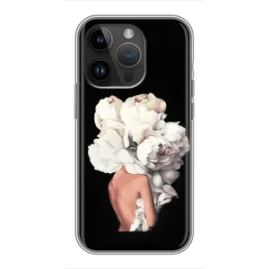 Чехлы (ART) Цветы на iPhone 14 Pro (VPrint) (Белые цветы)