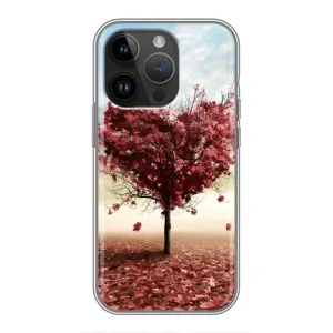 Чехлы для любимой на Епл 14 Про (VPrint) (Дерево серце)