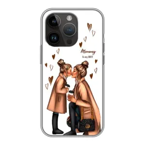 Чохол з друком для iPhone 14 Pro - (Мама з дитинкою) (AlphaPrint) (Донька і мама)