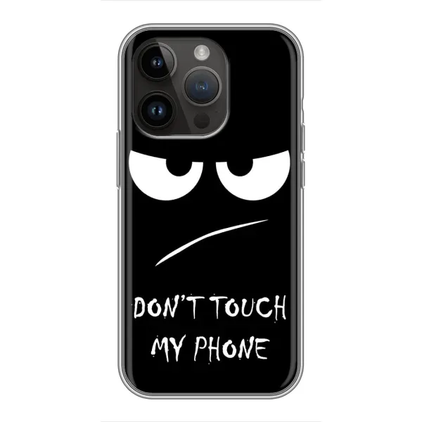 Чохол з принтом «Dont Touch» для iPhone 14 Pro