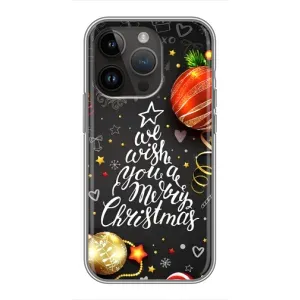 Рождественские Чехлы для iPhone 14 Pro (VPrint) (Елочка)