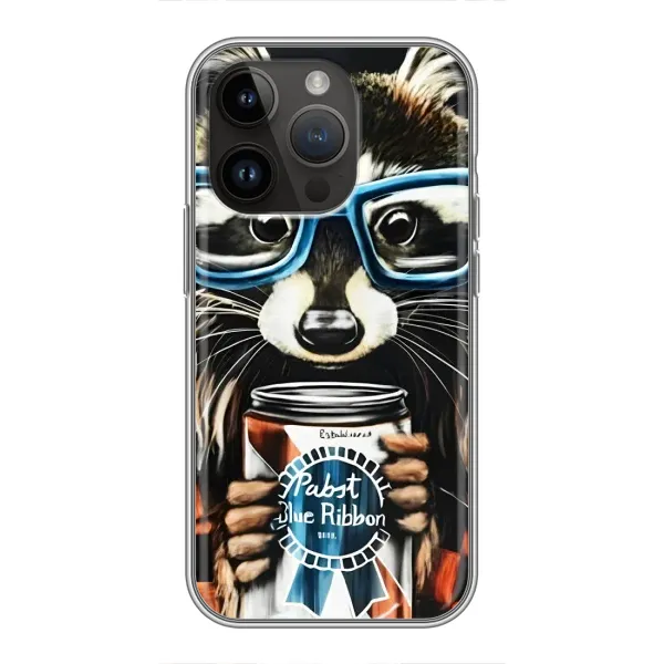 Чехол с принтом «Енот с банкой» для iPhone 14 Pro Чехол с принтом «Енот с банкой» для iPhone 14 Pro