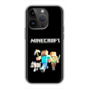 Чохол Майнкрафт на iPhone 14 Pro (AlphaPrint) Minecraft (герої Minecraft)