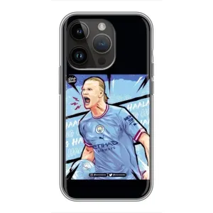 Чехлы с футболистом Ерлинг Холанд для iPhone 14 Pro (AlphaPrint) (гол Эрлинг Холланд)