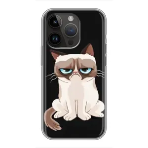 Чохол з принтом для iPhone 14 Pro (AlphaPrint) Модні коти (Сумний кіт)