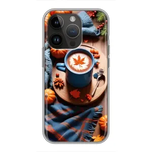 Чехол с принтом «Кофе и тыковки» для iPhone 14 Pro