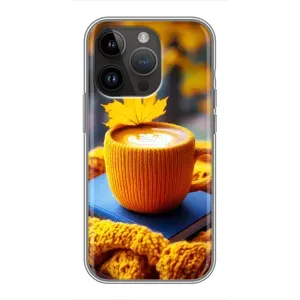 Чехол с принтом «Кофе на желтом пледе» для iPhone 14 Pro